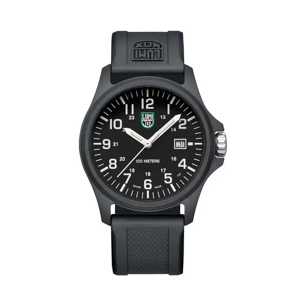 Luminox - G Collection Manta Ray Steel X2.2401 - Mens Watch 45mm - Divers Watch With Silver Case Black Dial Grey Numbers Date Function - 100m Water thumbnail