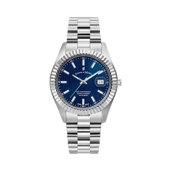Jacques Du Manoir Inspiration Business Herren Uhr Silber JWN01701 thumbnail