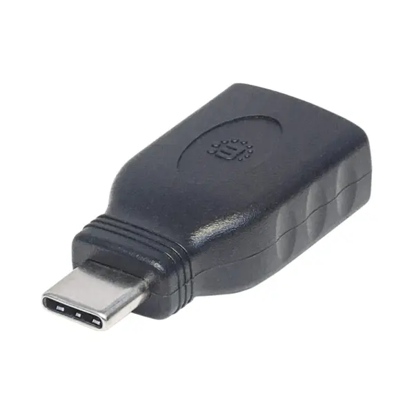 Manhattan Usb-C to Usb-A Adapter, Male to Female, 5 Gbps (Usb 3.2 Gen1 aka Usb 3.0), SuperSpeed Usb, Black, Lifetime Warranty, Equivalent to USB31CAADG thumbnail