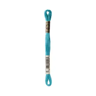 Dmc 117-807 6 Strand Embroidery Cotton Floss, Peacock Blue, 8.7-Yard