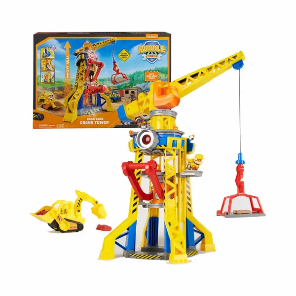 Spin Master Rubble & Crew , Bark Yard Crane Tower Playset with Action Figure, Toy Bulldozer & Kinetic Build-It Play Sand, Paw Patrol Kids Toys for Boys & Girls 3+ thumbnail