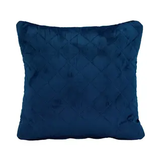 Belmarti® Sierkussen Velvet Inclusief Binnenvulling 40x40cm - Blauw - Van Fluweel Zachte Stof - Handgemaakt In Eigen Atelier - Premium Belmarti®