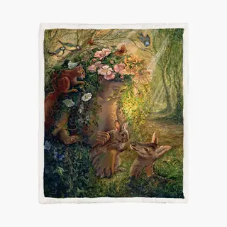 The Coloured House Fleece Deken 150*200cm The Wood Nymph