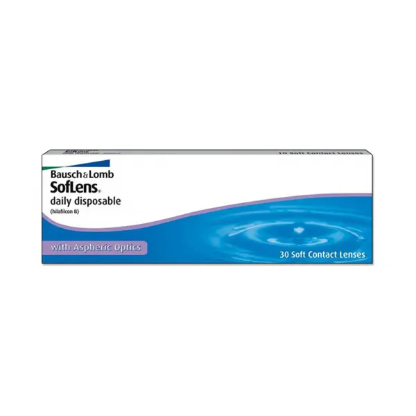 Bausch + Lomb SofLens Daily Disposable Tageslinsen, Sphärische Kontaktlinsen, Weich, 30 Stück Bc 8.6 Mm / Dia 14.2 / -2.25 Dioptrien thumbnail
