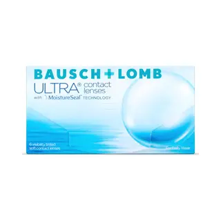 Bausch + Lomb Ultra, Sphärische Premium Monatslinsen, Kontaktlinsen Weich, 6 Stück Bc 8.5 Mm/Dia 14.2 / -2.00 Dioptrien