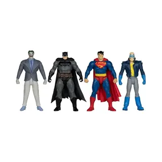 McFarlane Dc Direct Page Punchers Actionfiguren 4er-Pack Batman & Son Of Batman & Superman & Joker 7 Cm
