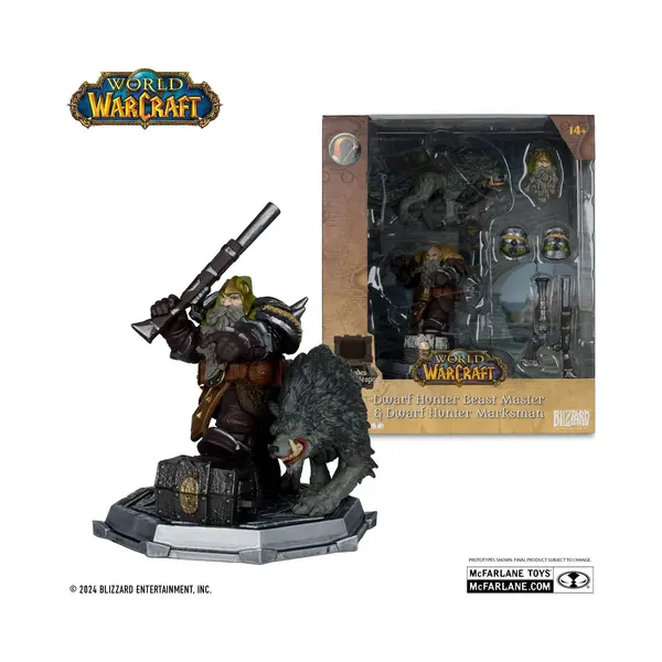McFarlane Toys - World Of Warcraft Zwergjäger, Beast Master & Marksman Figur Im Maßstab 1, 12 thumbnail