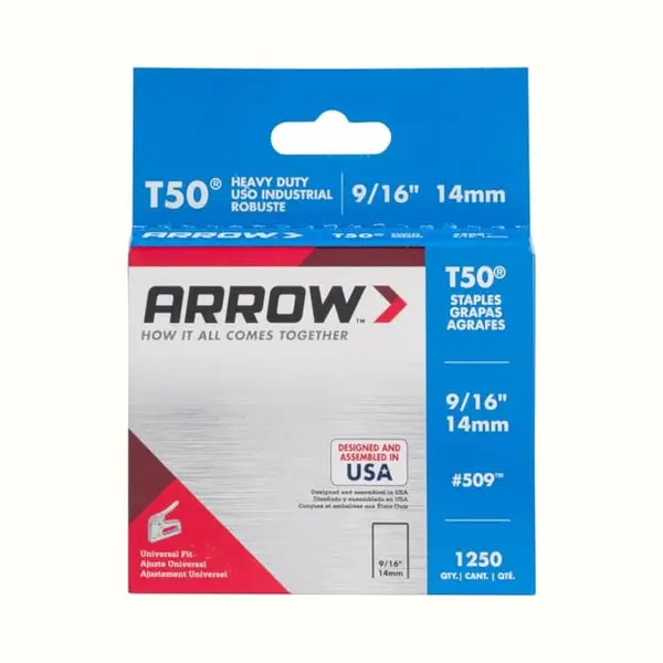 Arrow Fastener 50924 9/16" T50 Staples thumbnail