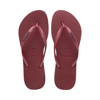 Havaianas Hav. Slim Logo Metallic Amaranth Dames Slippers - Amaranth
