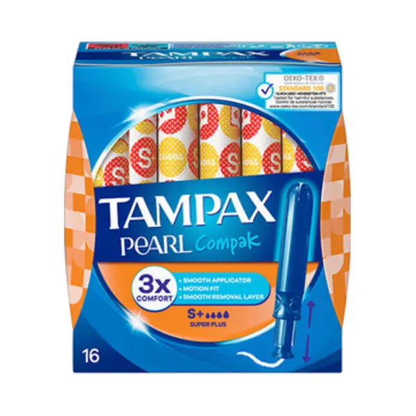 Tampax Pearl Compak Super Plus Tampon 16 pc(s) thumbnail