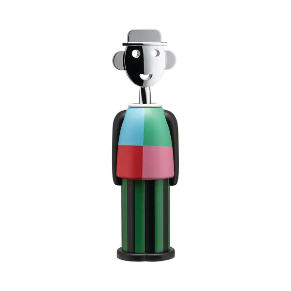 Alessi - Korkenzieher Mendini - Bunt - Biokomposit AlkiPaper - Designer Fulvia Mendini thumbnail