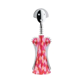 Alessi - Korkenzieher Mendini - Rot - Biokomposit AlkiPaper - Designer Fulvia Mendini