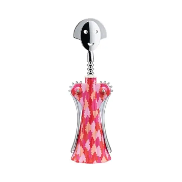 Alessi - Korkenzieher Mendini - Rot - Biokomposit AlkiPaper - Designer Fulvia Mendini thumbnail