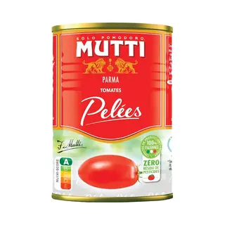 Mutti Pelati Gepelde Tomaten Zrp - 6 Blikken X 400 Gram