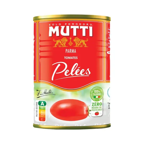 Mutti Pelati Gepelde Tomaten Zrp - 6 Blikken X 400 Gram thumbnail