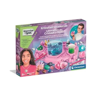 Clementoni - Wetenschap & Spel - Kristallen Sieraden Lab - Stem Speelgoed - Vanaf 8 Jaar