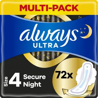Always Ultra Secure Night Damenbinde 72 Stück(e)