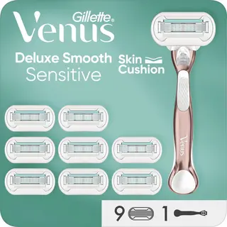 Gillette Venus Deluxe Smooth Sensitive + 9 Ersatzklingen