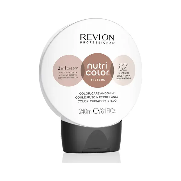Revlon Nutri Color Filters Direct Semi-Permanent Hair Colour Mask - 821 Silver Beige 240ml thumbnail