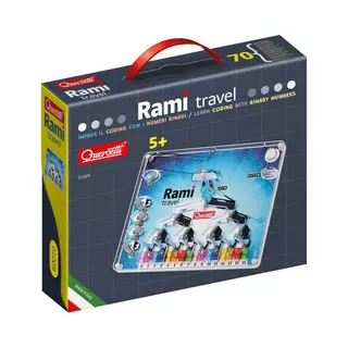 Quercetti Rami Travel, Innovatives Spielzeug Für Kinder 5 Jahre, Fördert Computational Thinking & Logik, Pädagogisches Montessori Spielzeug Für