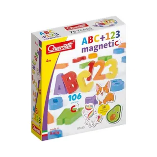 Quercetti Magneet Cijfers En Letters + 10 Figuren 106-delig