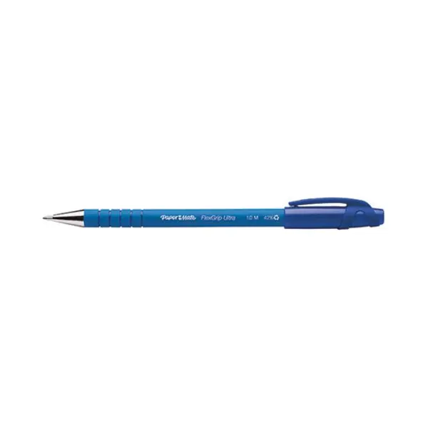 Papermate FlexGrip Ultra Blue Clip-on retractable ballpoint pen Medium 2 pc(s) thumbnail