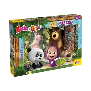 Lisciani - Puzzel - Masha En De Beer ' Alle Vriendjes' - 24 Stuks