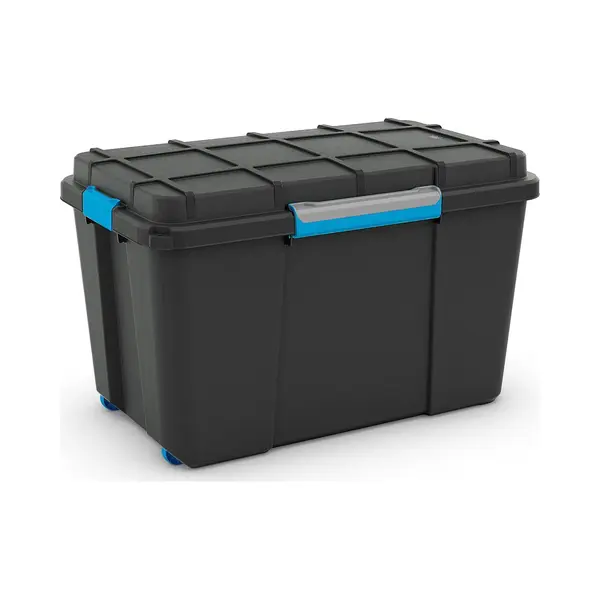 Kis Scuba Opbergbox Xl- 110L - Zwart/blauwe Clips thumbnail