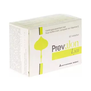 Prevalon Lyco Voedingssupplement - Vitamine E, Lycopeen En Soja-isoflavonen - 60 Tabletten - Prostaat