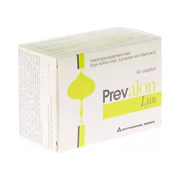 Prevalon Lyco Voedingssupplement - Vitamine E, Lycopeen En Soja-isoflavonen - 60 Tabletten - Prostaat thumbnail