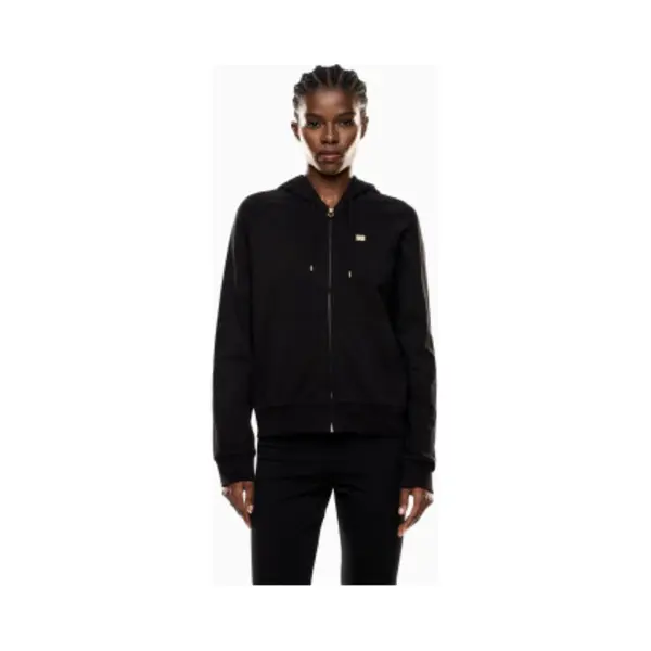 EA7 Für Damen. 7W000458_AF13135 Core Lady Kapuzensweatshirt Schwarz (Xs), Lässig, Baumwolle, Kurzarm thumbnail