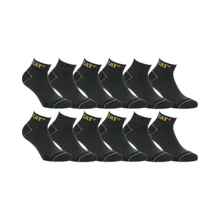 Caterpillar 6/12 Paar Werksokken Voor Sneakers Voor Heren, Ongevalspreventie, Hiel En Teen Van Versterkt Katoen