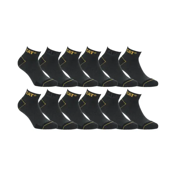 Caterpillar 6/12 Paar Werksokken Voor Sneakers Voor Heren, Ongevalspreventie, Hiel En Teen Van Versterkt Katoen thumbnail