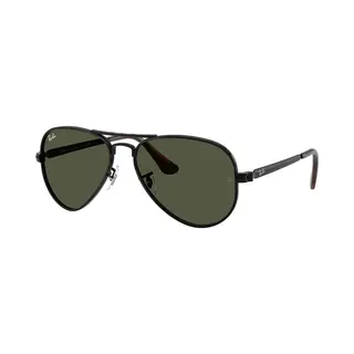 Ray - Ban Unisex Ray - Ban RB3925 Aviator Max 002/31 Sunglasses Metal Black Green Pilot Normal