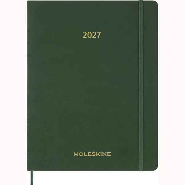 Moleskine 15 Monate Essential Wochenkalender 2026/2027, 1 Wo = 2 Seiten, Vertikal, Xxl, Weicher Einband, Myrtengrün, Essential 27 WoKA V.Xxl Grün thumbnail