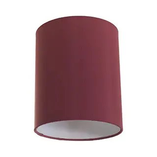 Creative Cables LEDatHOME | Cilinder Stof Lampenkap Voor E27 Fitting, 15cm Diameter H18cm - 100% Made In Italy | Bordeaux