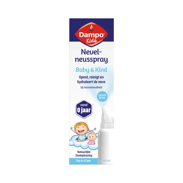 Dampo Nevel-neusspray - Opent, Reinigt En Hydrateert De Neus Bij Neusverkoudheid - Voor Baby's En Kinderen Vanaf 0 Jaar - Zachte Nevel - 100 Ml thumbnail