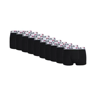 Fila, Herren, Unterhosen, - Heren Basic Boxershorts - 10 Pack - Maat Xl - Zwart, Schwarz, (10er Pack, Xl)