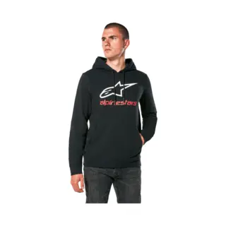 Alpinestars Always V3 Hoodie Black White Red, Size, M