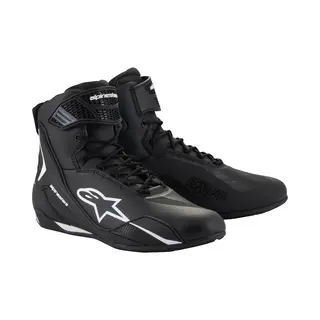 Alpinestars Faster-4 Motorrad Schuhe, Schwarz/weiß, 12.5