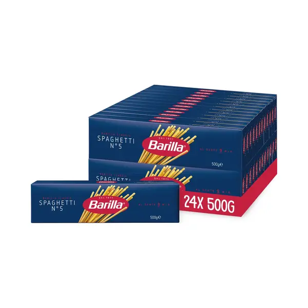 Barilla Spaghetti - Traditioneel Italiaans - Pasta - 24 X 500g thumbnail