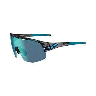 Mga, Unisex, Sportbrille, Tifosi Sledge Lite Clarion Crystal Smoke Glass (Crystal Smoke, Clarion Blue, Clear, Ac Red), Grau