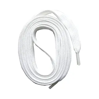 Schoenveters-plat-wit-120 Cm