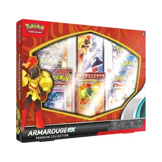 Pokémon Tcg, Armarouge Ex Premium Collection (6 Boosters & 3 Foil Promo Cards)