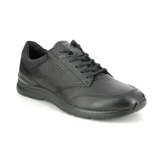 Ecco Irving Black Leather Mens Comfort Shoes 511734-51052 In A Plain Leather In Size 47