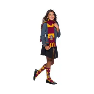Rubie's Official Harry Potter Gryffindor Deluxe-Schal, Kostümzubehör Für Kinder Und Erwachsene, Einheitsgröße, Alter Ab 6 Jahren Karneval