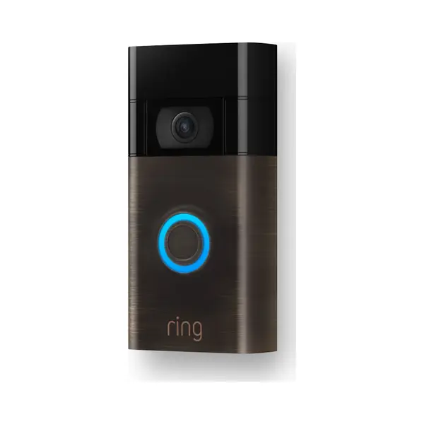 Ring Video Doorbell Zwart, Brons thumbnail