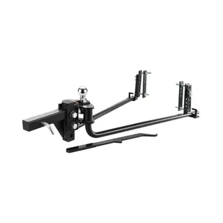 Vevor Weight Distribution Hitch, 1, 000 Lbs Weight Distributing Hitches Kit With Sway Control For Trailer, 2-In Solid Steel Shank, 2-5/16 In Alloy