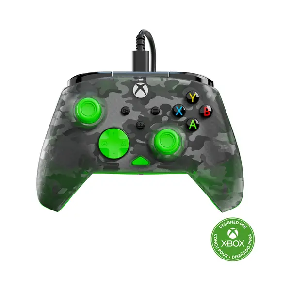 Turtle Beach Rematch Core Green and Ghost Black Camo Wired Gaming Controller with Audio Controls, Rumble Motors and Impulse Triggers – Licensed for Xbox Series X or S, Xbox One and Windows PCs thumbnail