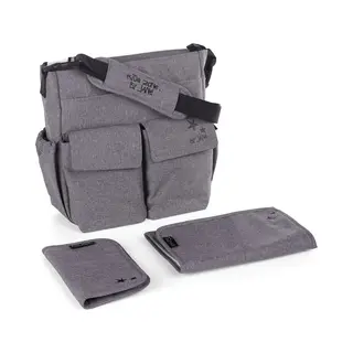 Jane Mama Bag Jet Black Con Camb. Y Portadoc.